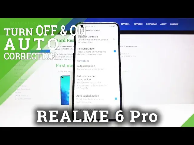 'Video thumbnail for How to Enter Text Correction Options in REALME 6 Pro – Auto Correction Settings'