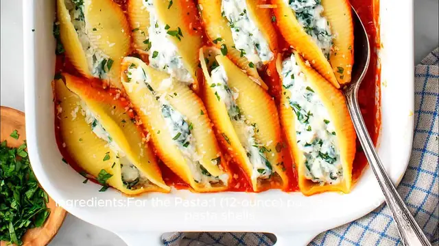 Video thumbnail for Stuffed shells recipe