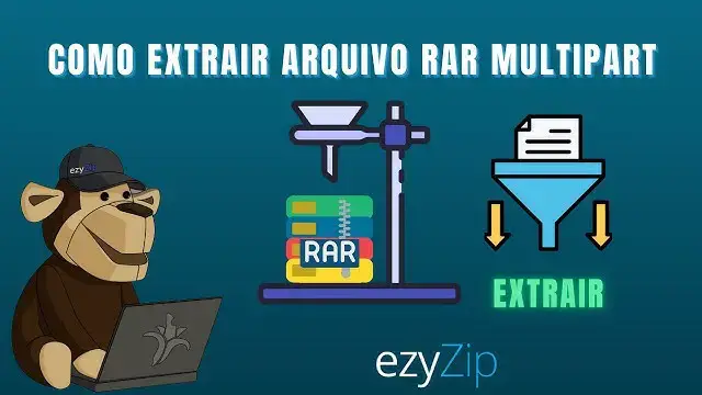 'Video thumbnail for Extrair ficheiros RAR divididos | Mesclar Multipart RAR Online (Guia prático)'