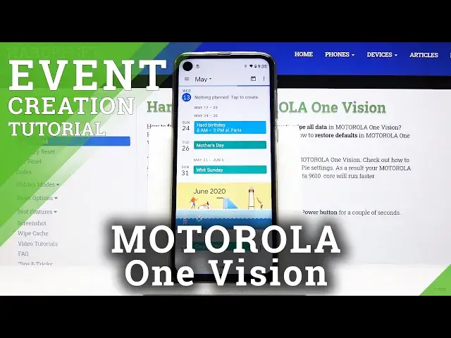 'Video thumbnail for How to Add Event to Calendar in Motorola One Vision  - Set Up Reminder'