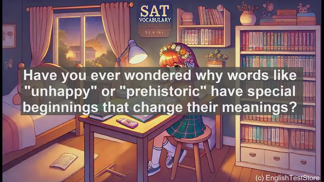 Video thumbnail for 5000 Must Know SAT Vocabulary - Prefixes: Unlocking Word Meanings for SAT Success
