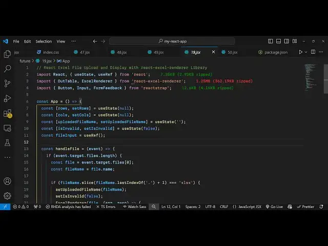 Video thumbnail for Build a React.js Excel  xlsx Viewer & Renderer in Browser Using react-excel-renderer in JSX
