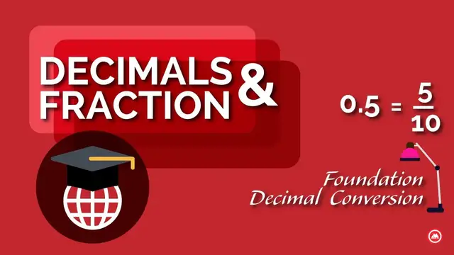 'Video thumbnail for Decimals to Fractions Conversions (Tenths, Hundredth). Algebra Basics'