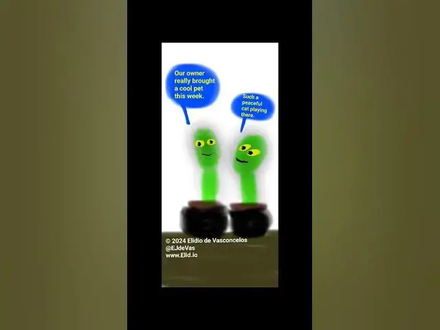 'Video thumbnail for 2 Cactuses quick Comic Skit #comics #digitalart #plants #cactus'