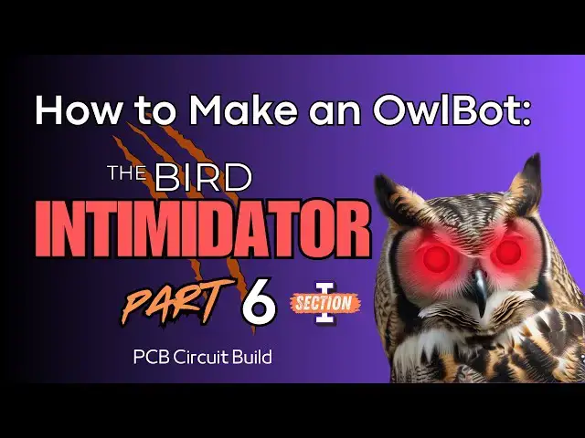 Video thumbnail for How to Make an OwlBot: The Bird Intimidator - Part 6 (Section I): PCB Circuit Build