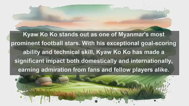 Video thumbnail for Rising Stars: Top 10 Football Icons from Myanmar