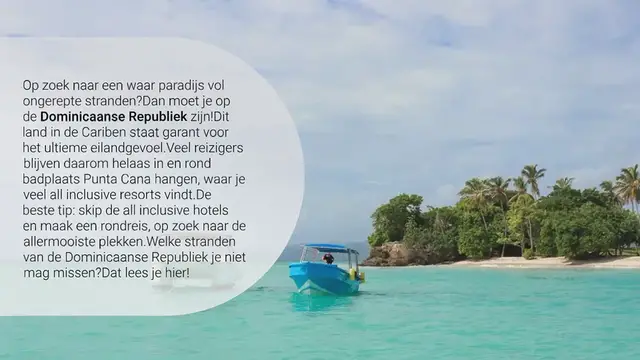 Video thumbnail for MOOISTE STRANDEN VAN DE DOMINICAANSE REPUBLIEK: 8 TIPS!