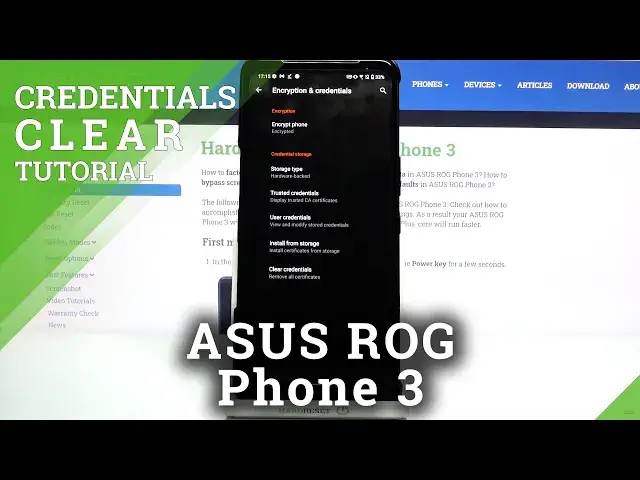 'Video thumbnail for How to Clear Credentials in ASUS ROG Phone 3 – Remove Credential Storage'