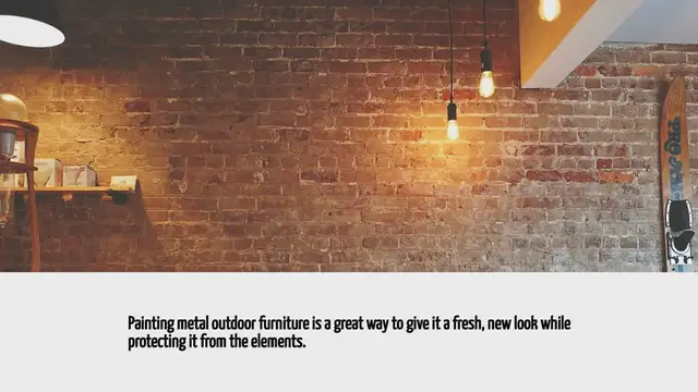 Video thumbnail for How To Paint Metal Outdoor Furniture