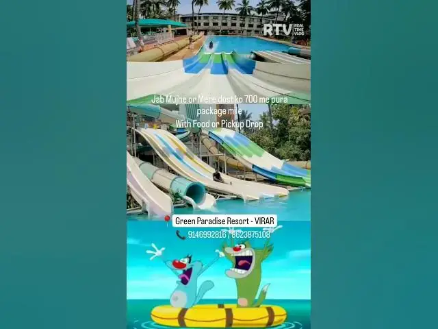 Video thumbnail for Green Paradise Resort & Water Park - Virar #shorts #waterpark #viral #trending