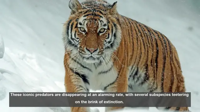 Video thumbnail for Top 10 Endangered Tiger Subspecies: A Race Against Extinction