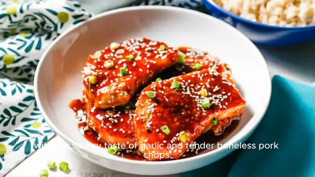 Video thumbnail for Honey Garlic Boneless Pork Chops