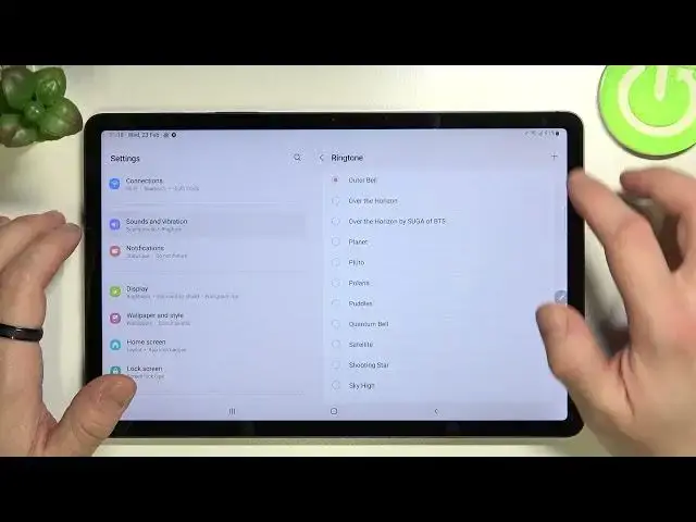 'Video thumbnail for How to Set Custom Ringtone on SAMSUNG Galaxy Tab S8 - Open Ringtone List'