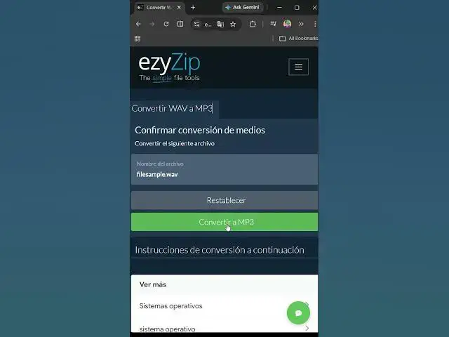 Video thumbnail for 🎵 Convertir WAV a MP3 en Tu Navegador | Sin Instalación de Software