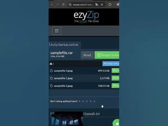 Video thumbnail for 📦 Ekstrak File ZIP di Peramban Anda | Tidak Perlu Instalasi Perangkat Lunak