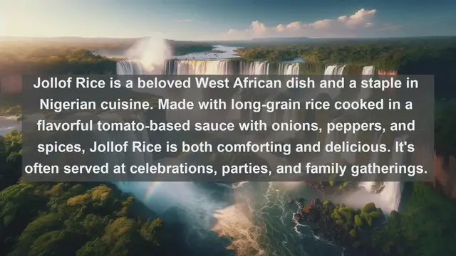 Video thumbnail for Nigerian Culinary Delights: Top 10 Mouthwatering Nigerian Dishes You Must Try