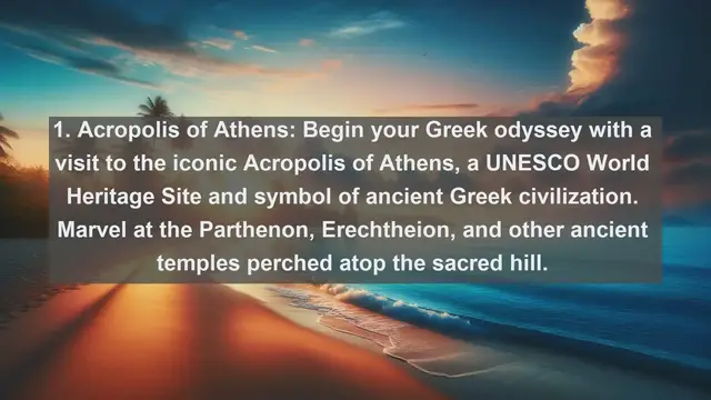 Video thumbnail for "Discover Greece's Most Iconic Landmarks: Top 10 Must-Visit Sites"