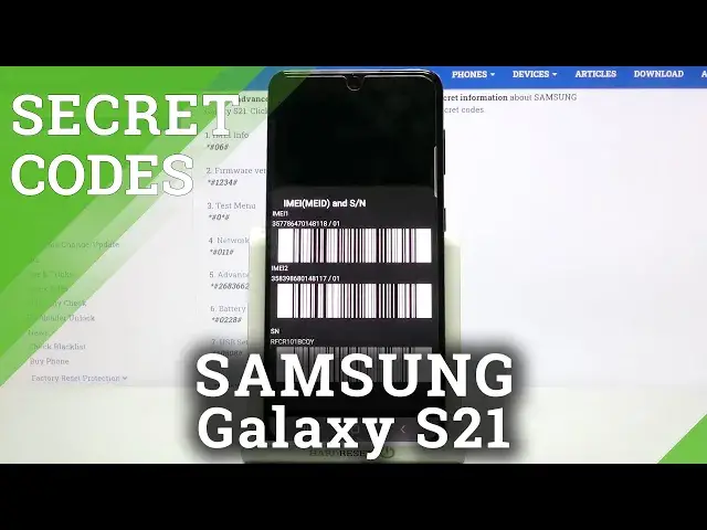 Video thumbnail for Secret Codes for SAMSUNG Galaxy S21 – Testing Menu / Calendar Storage / IMEI Status