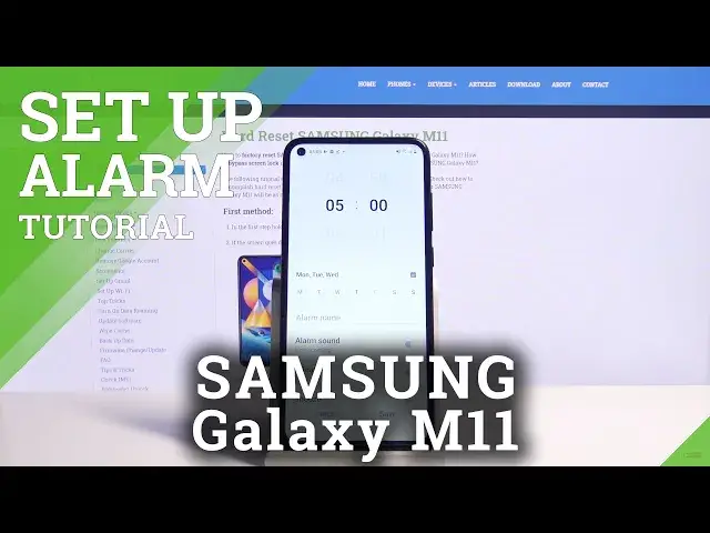 'Video thumbnail for How to Set Up Alarm Clock in SAMSUNG Galaxy M11 – Alarm Clock Notification'