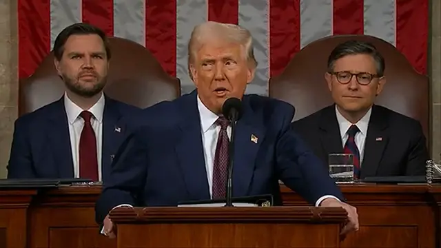 Video thumbnail for Watch How Trump Thanks Elon Musk for DOGE Cost-Cutting Moves in Congress Speech!