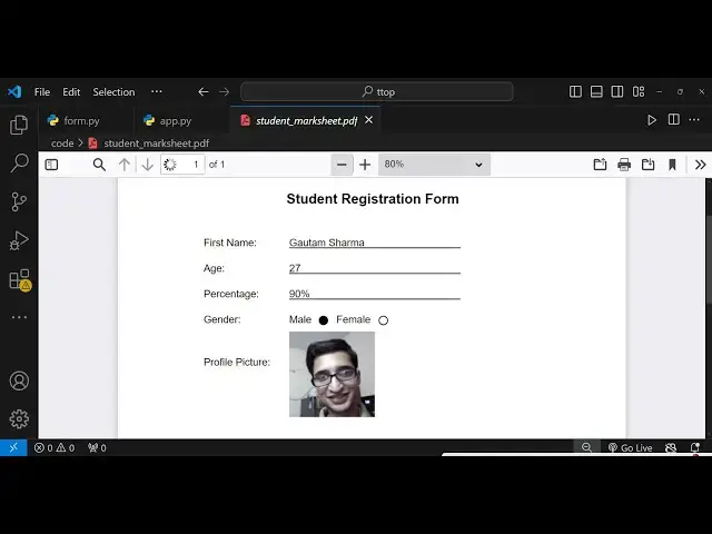 Video thumbnail for Master ReportLab in Python to Build Student Marksheet PDFs with Form Fields and Image Full Tutorial