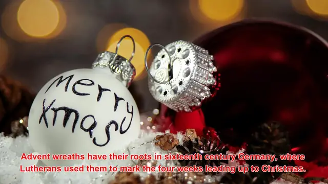 Video thumbnail for How Do People Celebrate Christmas With DIY Advent Wreaths?