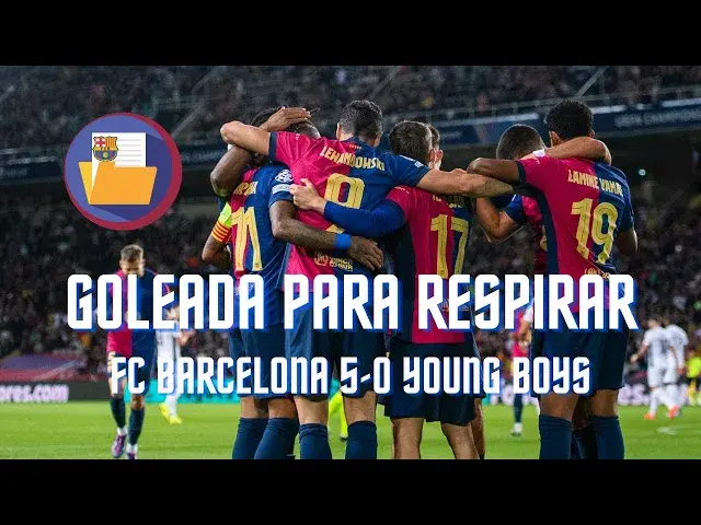 Video thumbnail for GOLEADA PARA RESPIRAR EN CHAMPIONS | BARÇA 5-0 YOUNG BOYS