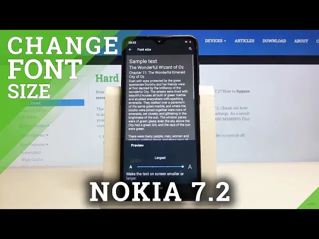 'Video thumbnail for How to Change Font Size in NOKIA 7.2 – Set Up Font Text'
