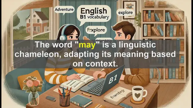 Video thumbnail for 2500 Must Know CEFR B1 Vocabulary - Understanding 'May': A B1 English Vocabulary Lesson