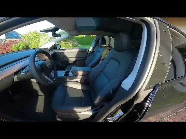 Video thumbnail for How to Find Sticker With Recommended Tyre Pressure in Tesla Model Y ( 2020 – now )