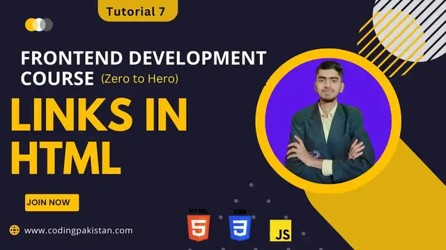 Video thumbnail for How to Use Links in HTML - Internal and External linking in HTML Tutorial 7