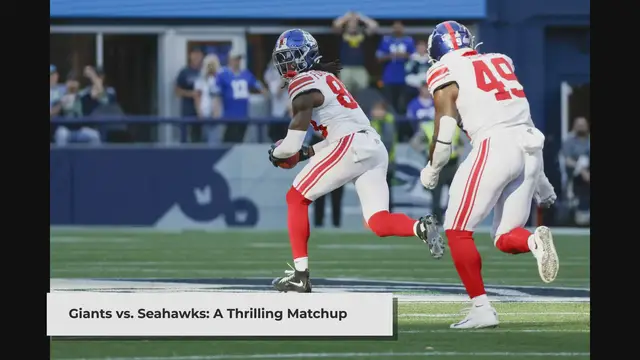 Video thumbnail for Giants Shine Against Seahawks: Key Players Step Up