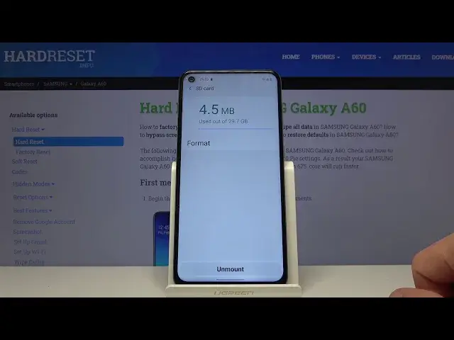 'Video thumbnail for How to Format SD Card in Samsung Galaxy A60 - Remove All Files from SD'
