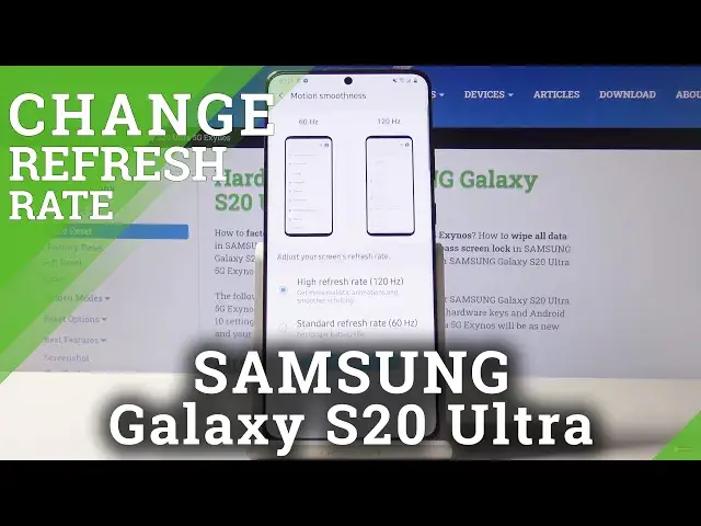 'Video thumbnail for How to Change Display Refresh Rate in SAMSUNG Galaxy S20 Ultra 5G – Refresh Rate'