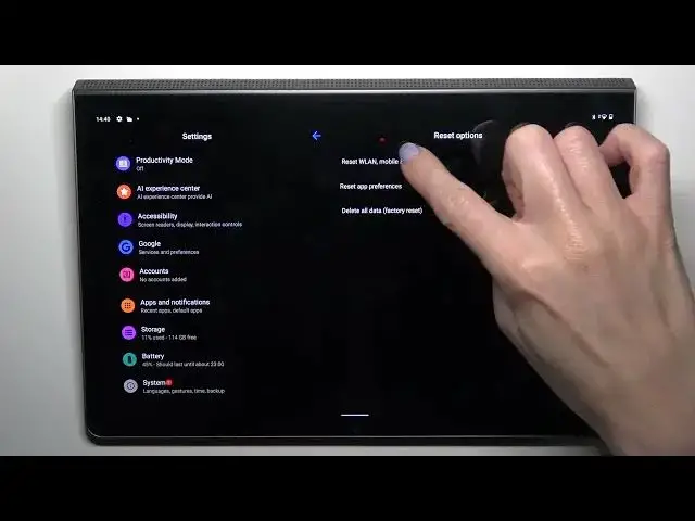Video thumbnail for How to Reset Network Settings & Preferences on a LENOVO Yoga Tab 11