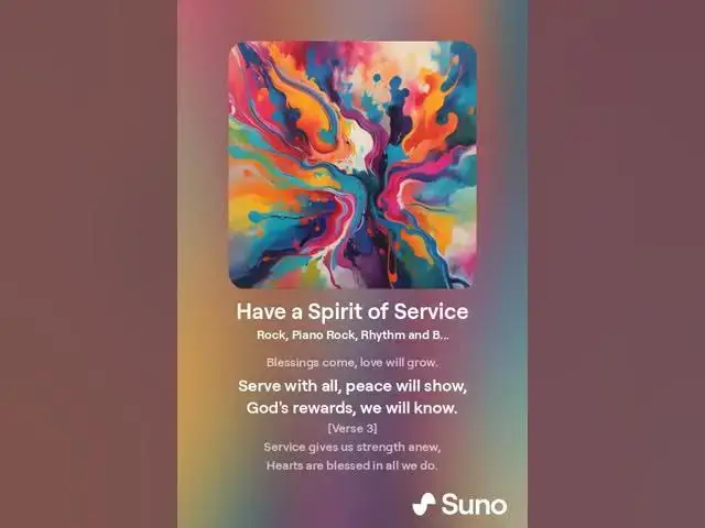 Video thumbnail for Have a Spirit of Service - Psalm 100:2