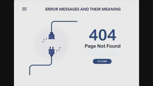 'Video thumbnail for Web Error Messages and Their Meaning'