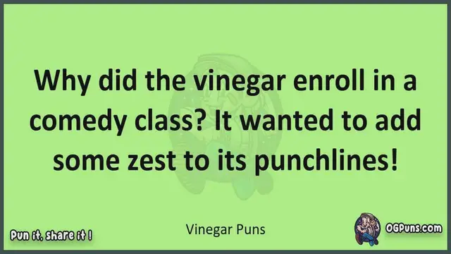 Video thumbnail for Vinegar - Jokes, Puns, Wordplays, and Laughter