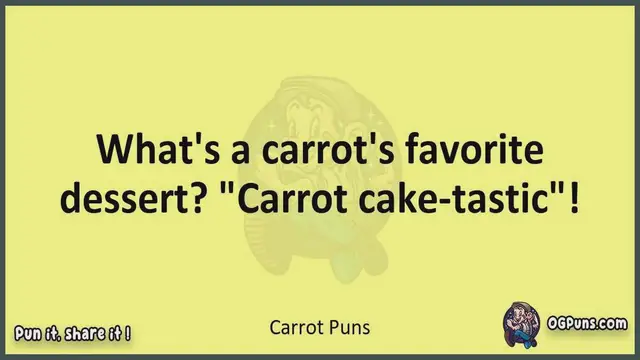 Video thumbnail for Carrot - Jokes, Puns, Wordplays, and Laughter