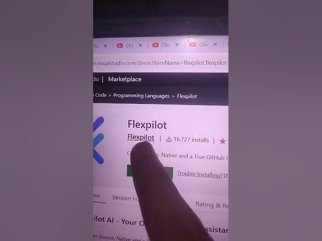 Video thumbnail for Flexpilot Open-Source, Native and a True GitHub Copilot Alternative for VS Code #shorts