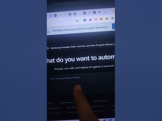 Video thumbnail for String AI Agent Builder Tutorial 2026 | Build Deploy Run AI Agents in Seconds #shorts