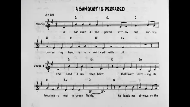 Video thumbnail for A Banquet is Prepared - Catholic Mass Song Sheet Music