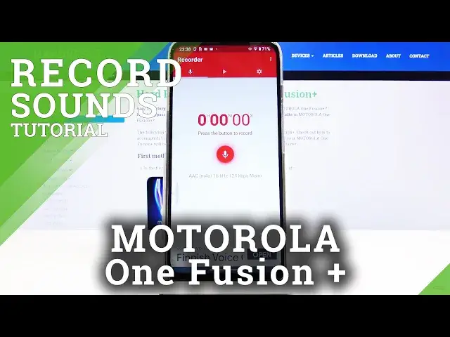 'Video thumbnail for How to Record Sounds in MOTOROLA One Fusion+ – Sound Recorder'