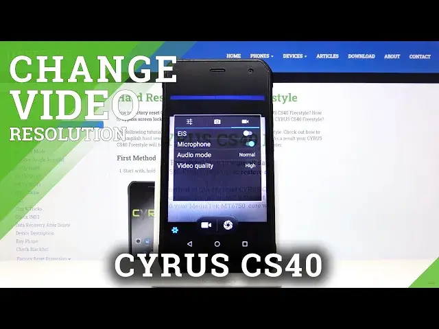 Video thumbnail for How to Change Video Resolution in CYRUS CS40 – Video Quality