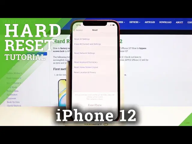 'Video thumbnail for How to Factory Reset iPhone 12 – Erase Storage / Wipe Data'