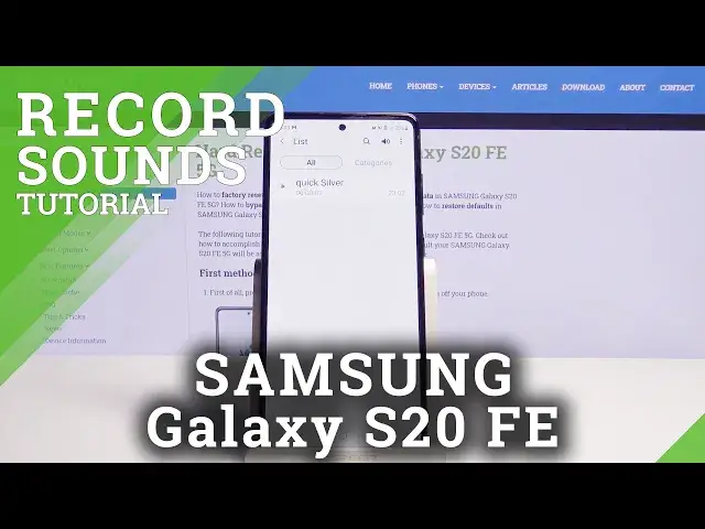 'Video thumbnail for How to Record Sounds on SAMSUNG Galaxy S20 FE 5G – Voice Recorder'