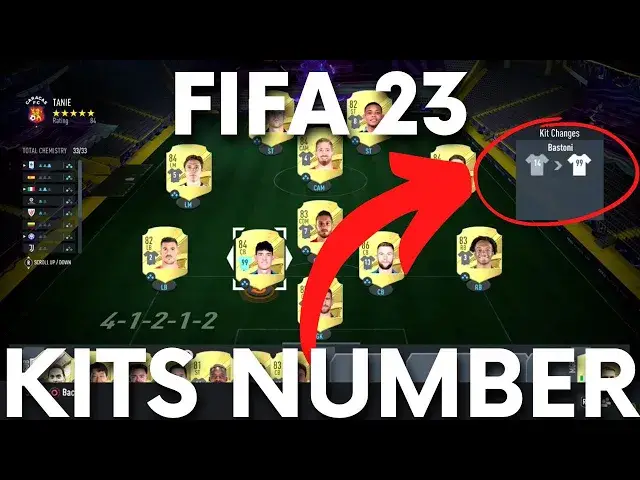 'Video thumbnail for How to Change FUT Team Kit Numbers in FIFA 23 - Switch Squad Numbers in FIFA 2023'