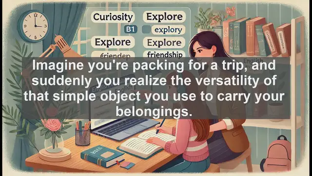 Video thumbnail for 2500 Must Know CEFR B1 Vocabulary - The Surprising Depth of the Word 'Bag' in English