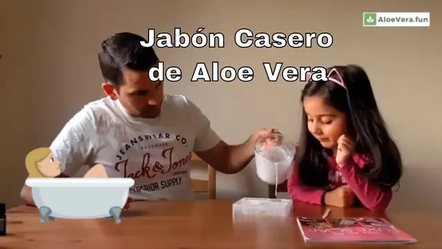 'Video thumbnail for ✔️ Cómo hacer Jabón Casero 🧼 de Aloe Vera 🌱'