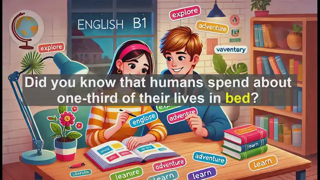 Video thumbnail for 2500 Must Know CEFR B1 Vocabulary - Mastering the Word 'Bed': A B1 English Guide